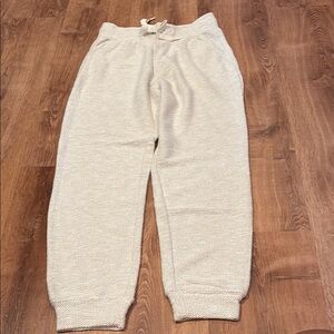 Aerie Offline Cozy Cream Joggers